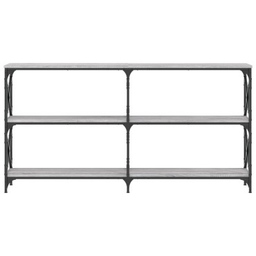 vidaXL Τραπέζι Κονσόλα Γκρι Sonoma 156x28x80,5cm Επεξεργ. Ξύλο 1 τεμ.