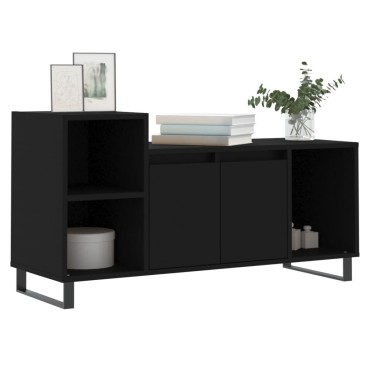 vidaXL Έπιπλο Τηλεόρασης Μαύρο 100x35x55cm Επεξ. Επεξεργασμένο Ξύλο