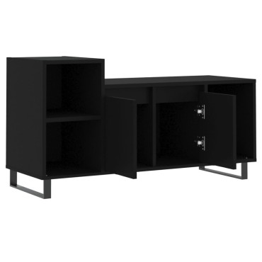 vidaXL Έπιπλο Τηλεόρασης Μαύρο 100x35x55cm Επεξ. Επεξεργασμένο Ξύλο
