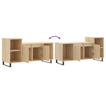 vidaXL Έπιπλο Τηλεόρασης Sonoma Δρυς 100x35x55cm Επεξ. Ξύλο