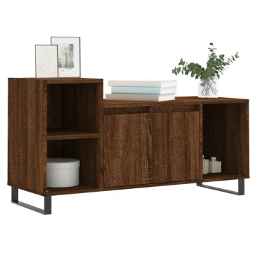 vidaXL Έπιπλο Τηλεόρασης Καφέ Δρυς 100x35x55cm Επεξεργασμένο Ξύλο