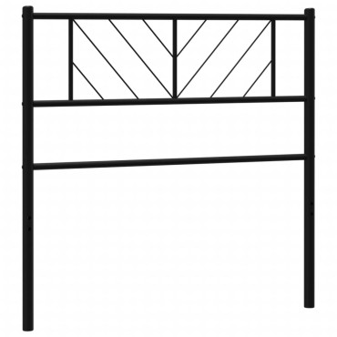 vidaXL Κεφαλάρι Μαύρο Μεταλλικό 80x3x90cm 1 τεμ.