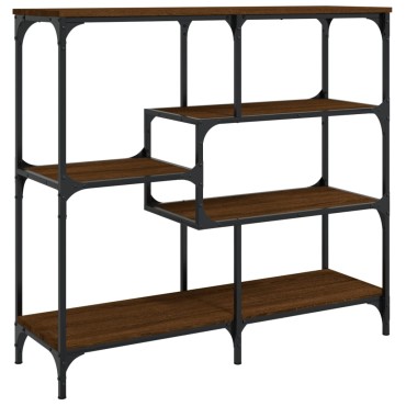 vidaXL Τραπέζι Κονσόλα Καφέ Δρυς 103x32x95cm Επεξεργασμένο Ξύλο 1 τεμ.