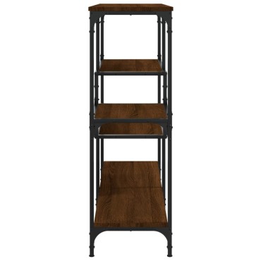 vidaXL Τραπέζι Κονσόλα Καφέ Δρυς 103x32x95cm Επεξεργασμένο Ξύλο 1 τεμ.