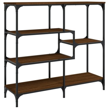 vidaXL Τραπέζι Κονσόλα Καφέ Δρυς 103x32x95cm Επεξεργασμένο Ξύλο 1 τεμ.