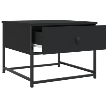 vidaXL Τραπεζάκι Σαλονιού Μαύρο 51x51x40cm Επεξεργασμένο Ξύλο 1 τεμ.