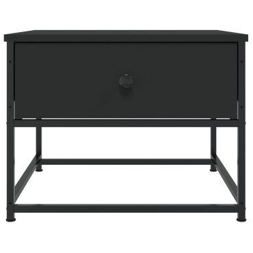 vidaXL Τραπεζάκι Σαλονιού Μαύρο 51x51x40cm Επεξεργασμένο Ξύλο 1 τεμ.