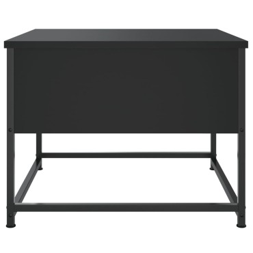 vidaXL Τραπεζάκι Σαλονιού Μαύρο 51x51x40cm Επεξεργασμένο Ξύλο 1 τεμ.