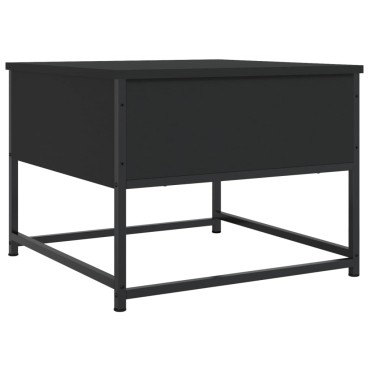 vidaXL Τραπεζάκι Σαλονιού Μαύρο 51x51x40cm Επεξεργασμένο Ξύλο 1 τεμ.