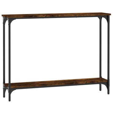 vidaXL Τραπέζι Κονσόλα Καπνιστή Δρυς 100x22,5x75cm Επεξεργ. Ξύλο 1 τεμ.