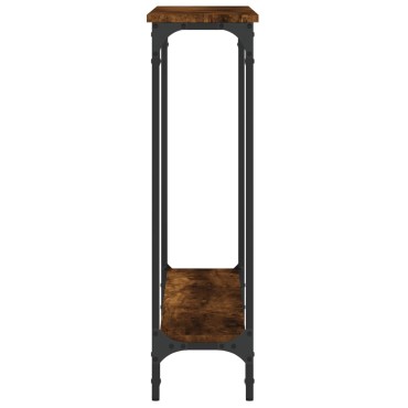 vidaXL Τραπέζι Κονσόλα Καπνιστή Δρυς 100x22,5x75cm Επεξεργ. Ξύλο 1 τεμ.