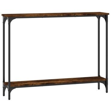 vidaXL Τραπέζι Κονσόλα Καπνιστή Δρυς 100x22,5x75cm Επεξεργ. Ξύλο 1 τεμ.