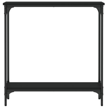 vidaXL Τραπέζι Κονσόλα Μαύρο 75x22,5x75cm από Επεξεργ. Ξύλο 1 τεμ.
