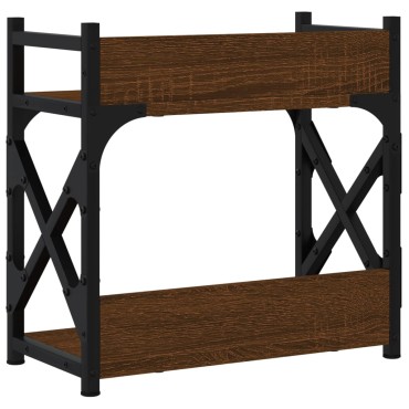 vidaXL Βάση Εκτυπωτή 2 Επιπέδων Καφέ Δρυς 40x20x40 εκ Επεξ. Ξύλο