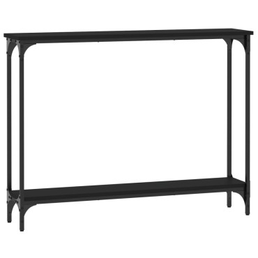 vidaXL Τραπέζι Κονσόλα Μαύρο 100x22,5x75cm από Επεξεργ. Ξύλο 1 τεμ.