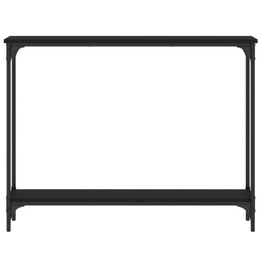 vidaXL Τραπέζι Κονσόλα Μαύρο 100x22,5x75cm από Επεξεργ. Ξύλο 1 τεμ.