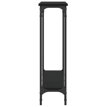 vidaXL Τραπέζι Κονσόλα Μαύρο 100x22,5x75cm από Επεξεργ. Ξύλο 1 τεμ.