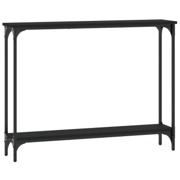 vidaXL Τραπέζι Κονσόλα Μαύρο 100x22,5x75cm από Επεξεργ. Ξύλο 1 τεμ.