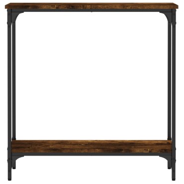 vidaXL Τραπέζι Κονσόλα Καπνιστή Δρυς 75x22,5x75cm Επεξεργ. Ξύλο 1 τεμ.
