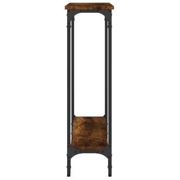 vidaXL Τραπέζι Κονσόλα Καπνιστή Δρυς 75x22,5x75cm Επεξεργ. Ξύλο 1 τεμ.