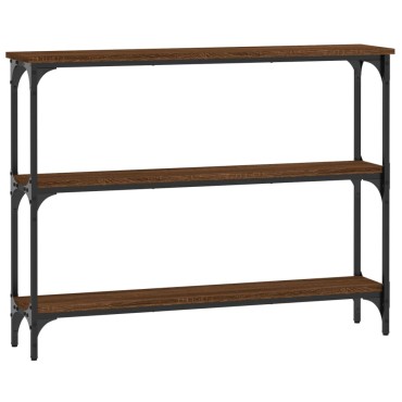 vidaXL Τραπέζι Κονσόλα Καφέ Δρυς 100x22,5x75cm Επεξεργασμένο Ξύλο 1 τεμ.