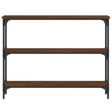 vidaXL Τραπέζι Κονσόλα Καφέ Δρυς 100x22,5x75cm Επεξεργασμένο Ξύλο 1 τεμ.