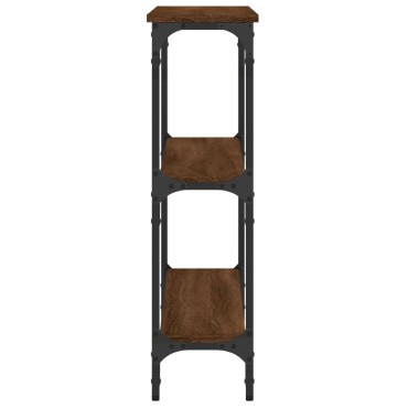 vidaXL Τραπέζι Κονσόλα Καφέ Δρυς 100x22,5x75cm Επεξεργασμένο Ξύλο 1 τεμ.