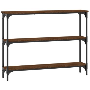 vidaXL Τραπέζι Κονσόλα Καφέ Δρυς 100x22,5x75cm Επεξεργασμένο Ξύλο 1 τεμ.