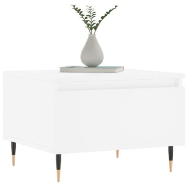 vidaXL Τραπεζάκι Σαλονιού Λευκό 50x46x35cm Επεξεργασμένο Ξύλο 1 τεμ.