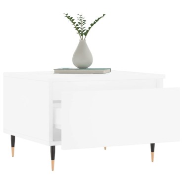 vidaXL Τραπεζάκι Σαλονιού Λευκό 50x46x35cm Επεξεργασμένο Ξύλο 1 τεμ.