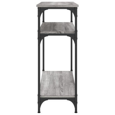 vidaXL Τραπέζι Κονσόλα Γκρι Sonoma 75x29x75cm Επεξεργασμένο Ξύλο 1 τεμ.