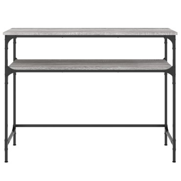 vidaXL Τραπέζι Κονσόλα Γκρι Sonoma 100x35,5x75cm Επεξεργασμένο Ξύλο 1 τεμ.