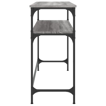 vidaXL Τραπέζι Κονσόλα Γκρι Sonoma 100x35,5x75cm Επεξεργασμένο Ξύλο 1 τεμ.