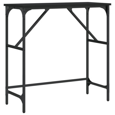 vidaXL Τραπέζι Κονσόλα Μαύρο 75x32x75cm από Επεξεργ. Ξύλο 1 τεμ.