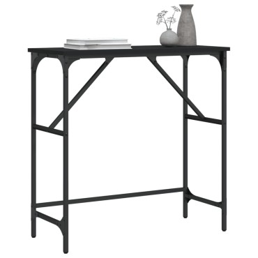 vidaXL Τραπέζι Κονσόλα Μαύρο 75x32x75cm από Επεξεργ. Ξύλο 1 τεμ.