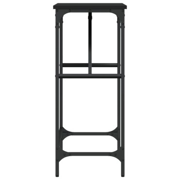 vidaXL Τραπέζι Κονσόλα Μαύρο 75x32x75cm από Επεξεργ. Ξύλο 1 τεμ.