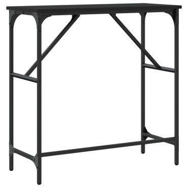 vidaXL Τραπέζι Κονσόλα Μαύρο 75x32x75cm από Επεξεργ. Ξύλο 1 τεμ.