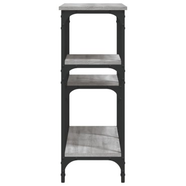 vidaXL Τραπέζι Κονσόλα Γκρι Sonoma 102x29x75cm Επεξεργασμένο Ξύλο 1 τεμ.