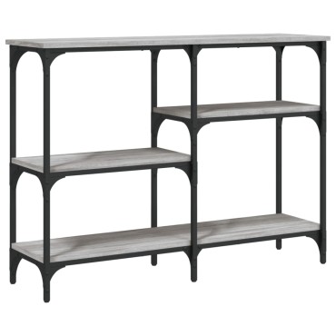 vidaXL Τραπέζι Κονσόλα Γκρι Sonoma 102x29x75cm Επεξεργασμένο Ξύλο 1 τεμ.