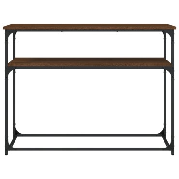 vidaXL Τραπέζι Κονσόλα Καφέ Δρυς 100x35,5x75cm Επεξεργασμένο Ξύλο 1 τεμ.