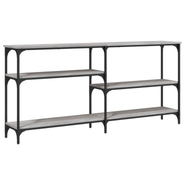 vidaXL Τραπέζι Κονσόλα Γκρι Sonoma 160x29x75cm Επεξεργασμένο Ξύλο 1 τεμ.