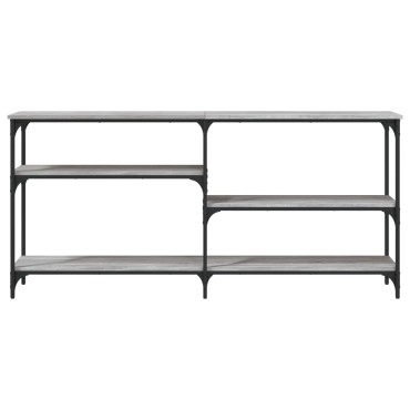 vidaXL Τραπέζι Κονσόλα Γκρι Sonoma 160x29x75cm Επεξεργασμένο Ξύλο 1 τεμ.