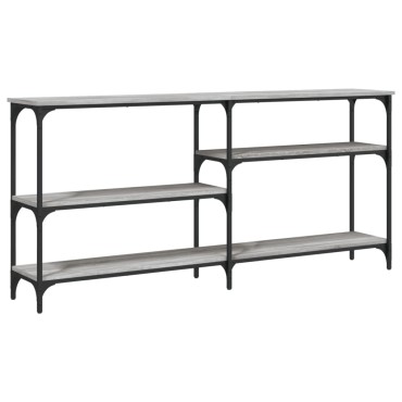vidaXL Τραπέζι Κονσόλα Γκρι Sonoma 160x29x75cm Επεξεργασμένο Ξύλο 1 τεμ.