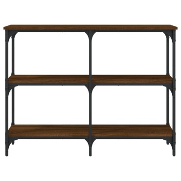vidaXL Τραπέζι Κονσόλα Καφέ Δρυς 100x29x75cm Επεξεργασμένο Ξύλο 1 τεμ.