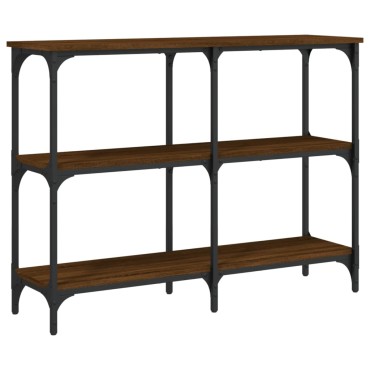 vidaXL Τραπέζι Κονσόλα Καφέ Δρυς 100x29x75cm Επεξεργασμένο Ξύλο 1 τεμ.