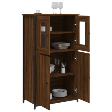 vidaXL Ντουλάπι Καφέ Δρυς 62x32x106,5cm από Επεξεργασμένο Ξύλο 1 τεμ.