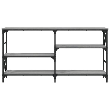 vidaXL Τραπέζι Κονσόλα Γκρι Sonoma 150x29x76,5cm Επεξεργ. Ξύλο 1 τεμ.