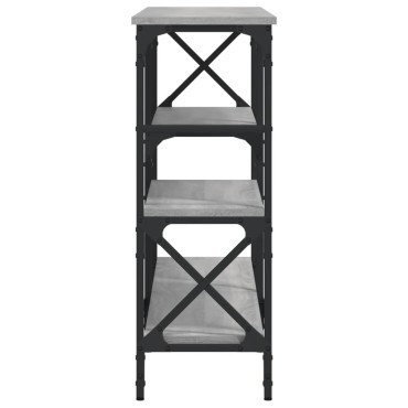 vidaXL Τραπέζι Κονσόλα Γκρι Sonoma 150x29x76,5cm Επεξεργ. Ξύλο 1 τεμ.