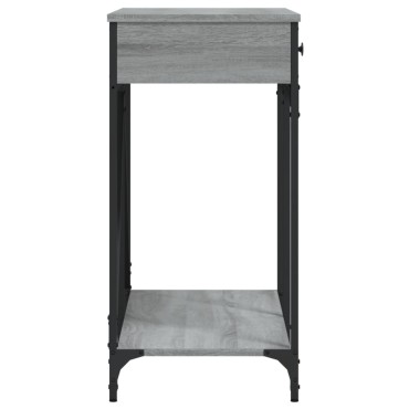 vidaXL Τραπέζι Κονσόλα Γκρι Sonoma 100x39x78,5cm Επεξεργασμένο Ξύλο 1 τεμ.