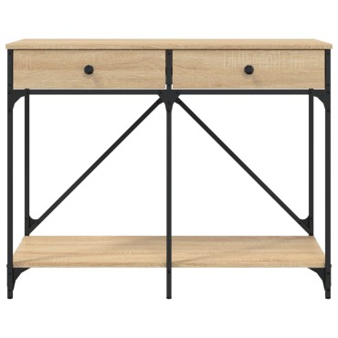 vidaXL Τραπέζι Κονσόλα Sonoma Δρυς 100x39x78,5cm Επεξεργασμένο Ξύλο 1 τεμ.
